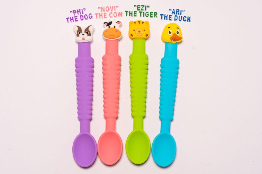 3-in-1 Silicone Baby Spoon ™ Full Set