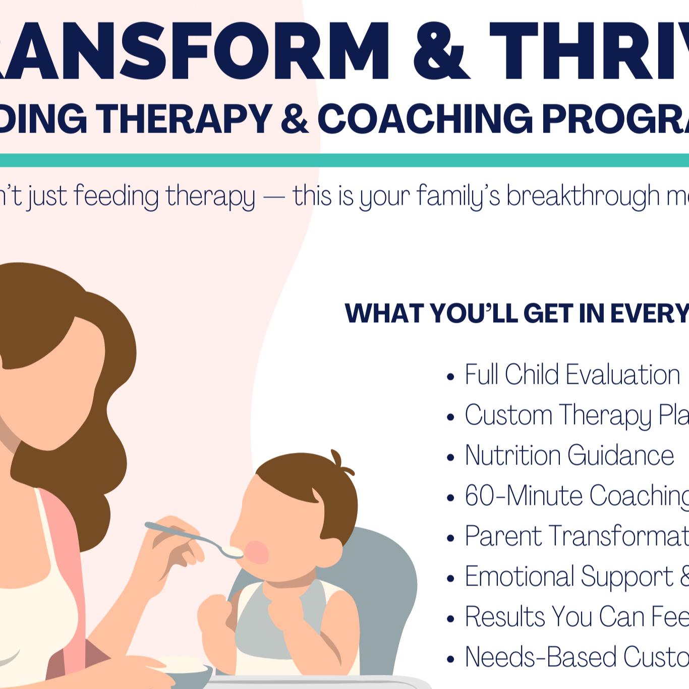 TRANSFORM & THRIVE Feeding Therapy & Coaching Program