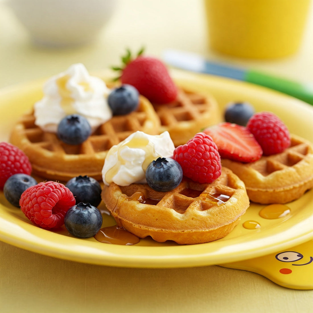 Mini Berry Waffles: A Fun & Wholesome Breakfast for Little Ones