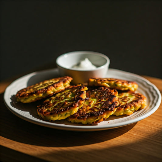 Savory Carrot & Zucchini Fritters for Baby-Led Weaning