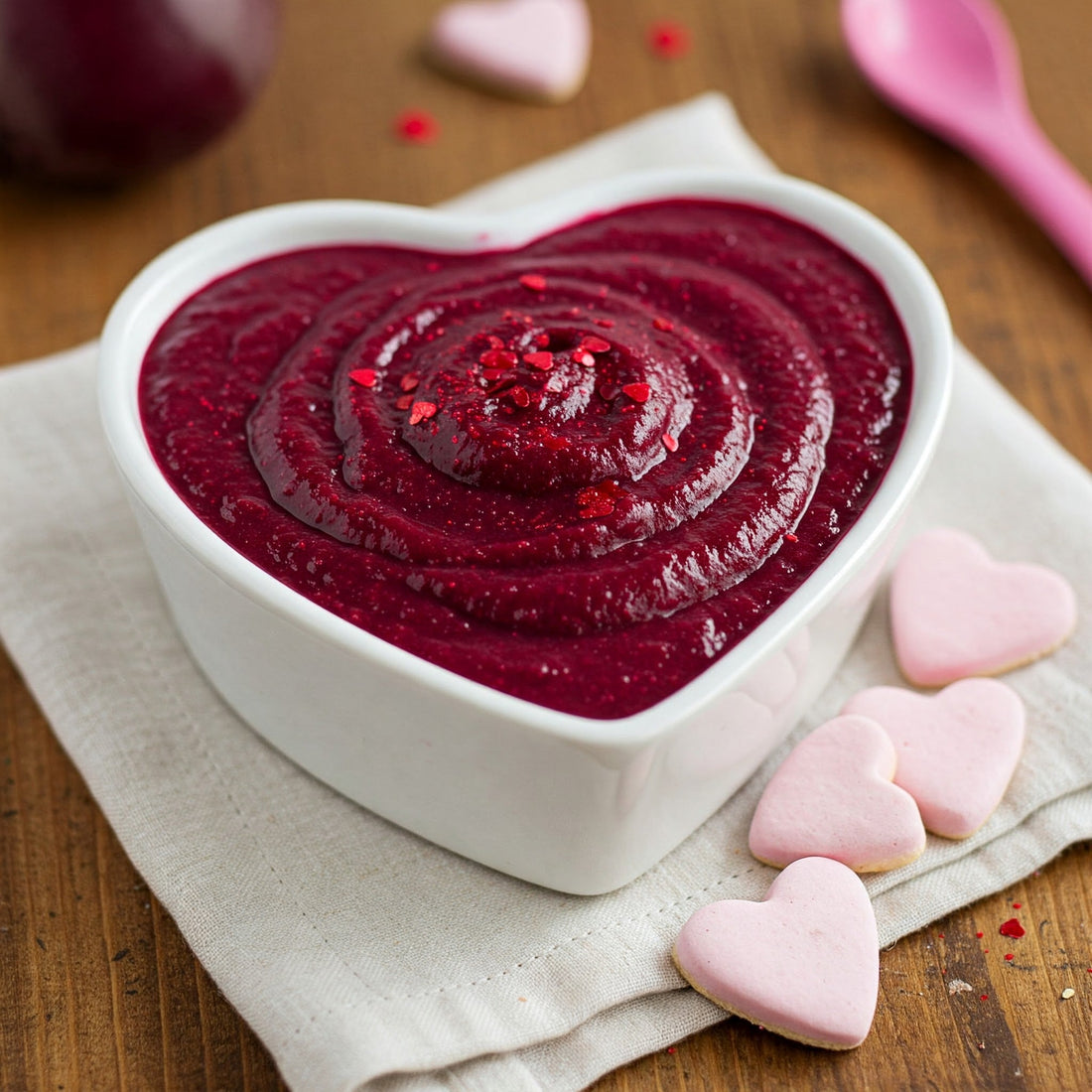 Sweetheart Beet & Berry Puree: A Valentine's Treat for Your Little Love