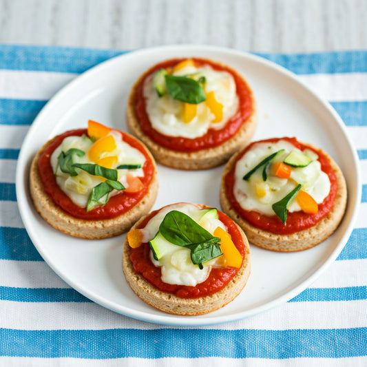 Mini Veggie Pizza Bites for Baby-Led Weaning Fun