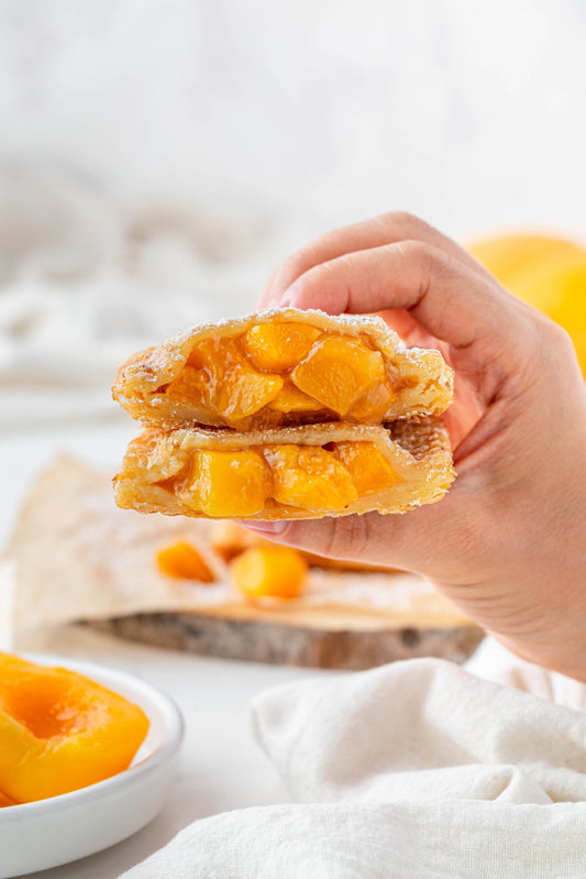 Baby-Friendly Fried Peach Mango Pie Pouches