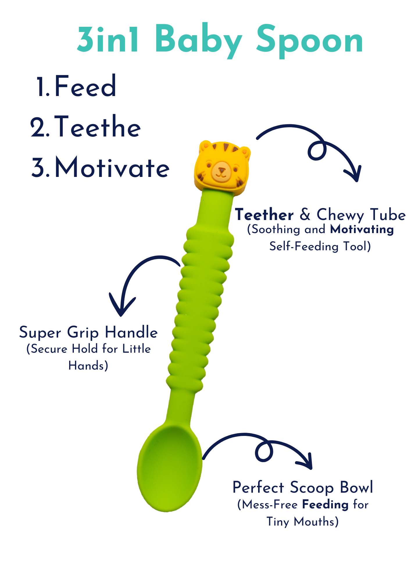 3-in-1 Silicone Baby Spoon ™