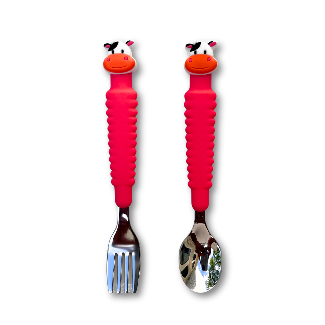 3-in-1 Fork & Spoon Set with Portable Case