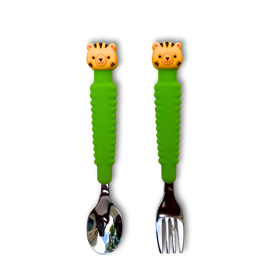 3-in-1 Fork & Spoon Set with Portable Case
